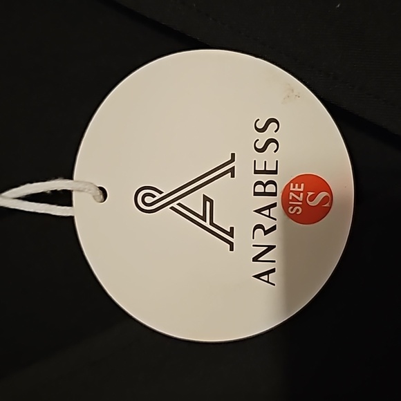 ANRABESS DeepV Neck Short Sleeve NWT Pleated High Waist Slit Maxi Dress Party S - Picture 3 of 16